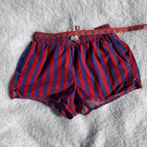 Urban Outfitters Red and Blue Striped Shorts Small - Picture 7 of 7